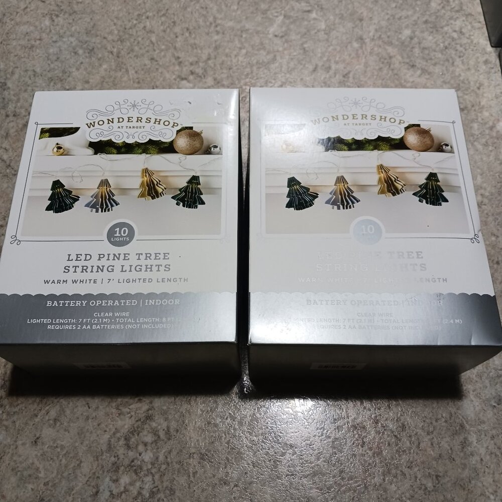 Wondershop led pine tree christmas lights